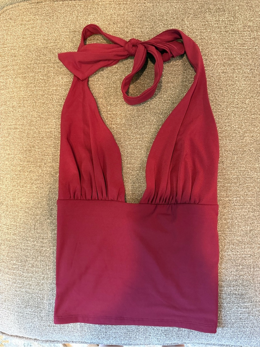 Garage Pixie Plunge Halter Top